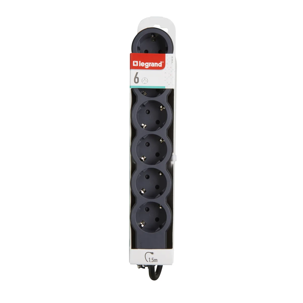 Legrand 694558 6’lı Grup Priz 1.5 m Kablolu